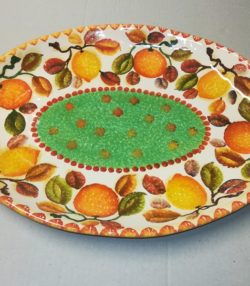 Vassoio Ovale cm 43×32, Large Oval Tray “Frutta Circolare”