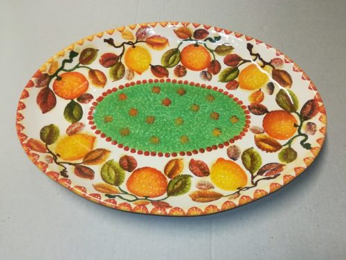 Vassoio Ovale cm 43×32, Large Oval Tray “Frutta Circolare”
