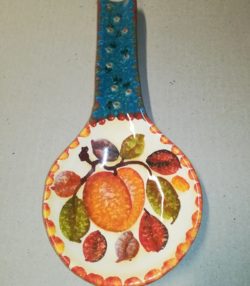 Spoon Rest  dec. "Frutta a fasce"