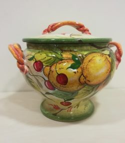 Zuppiera cm 33 dec "Limoni e Ciliege" Soup tureen 33 cm "Lemons and Cherries"