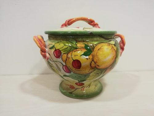 Zuppiera cm 33 dec "Limoni e Ciliege" Soup tureen 33 cm "Lemons and Cherries"