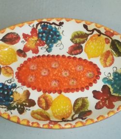 Vassoio Ovale cm 29×19, Oval Tray “Frutta Circolare”