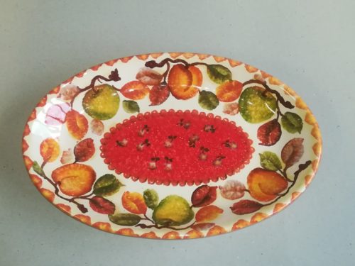 Vassoio Ovale cm 29×19, Oval Tray “Frutta Circolare”