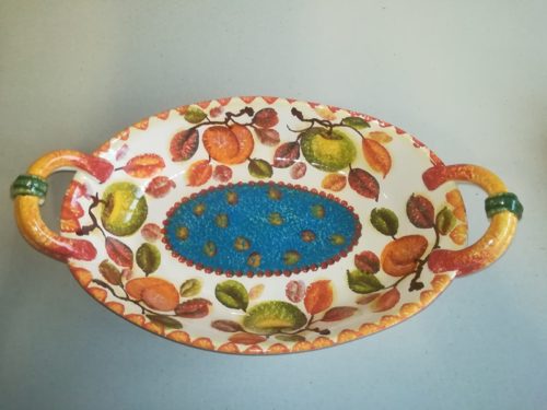 Vassoio ovale alto con manici , Deep Oval Platter