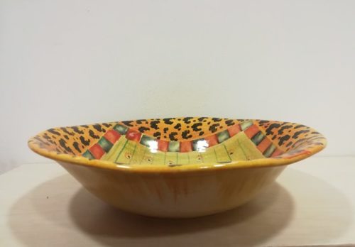 Insalatiera cm 35 decoro "Farfalla" #2 Bowl cm 35 decoration " Butterfly" #2