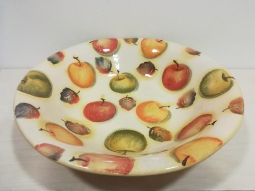 Insalatiera cm 35 decoro "Mele" Bowl cm 35 decoration "Apples"