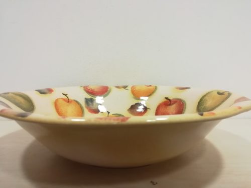 Insalatiera cm 35 decoro "Mele" Bowl cm 35 decoration "Apples"