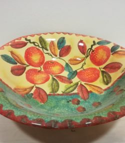 Insalatiera cm 35 decoro "Arance" Bowl cm 35 decoration "Oranges"