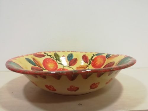 Insalatiera cm 35 decoro "Arance" Bowl cm 35 decoration "Oranges"